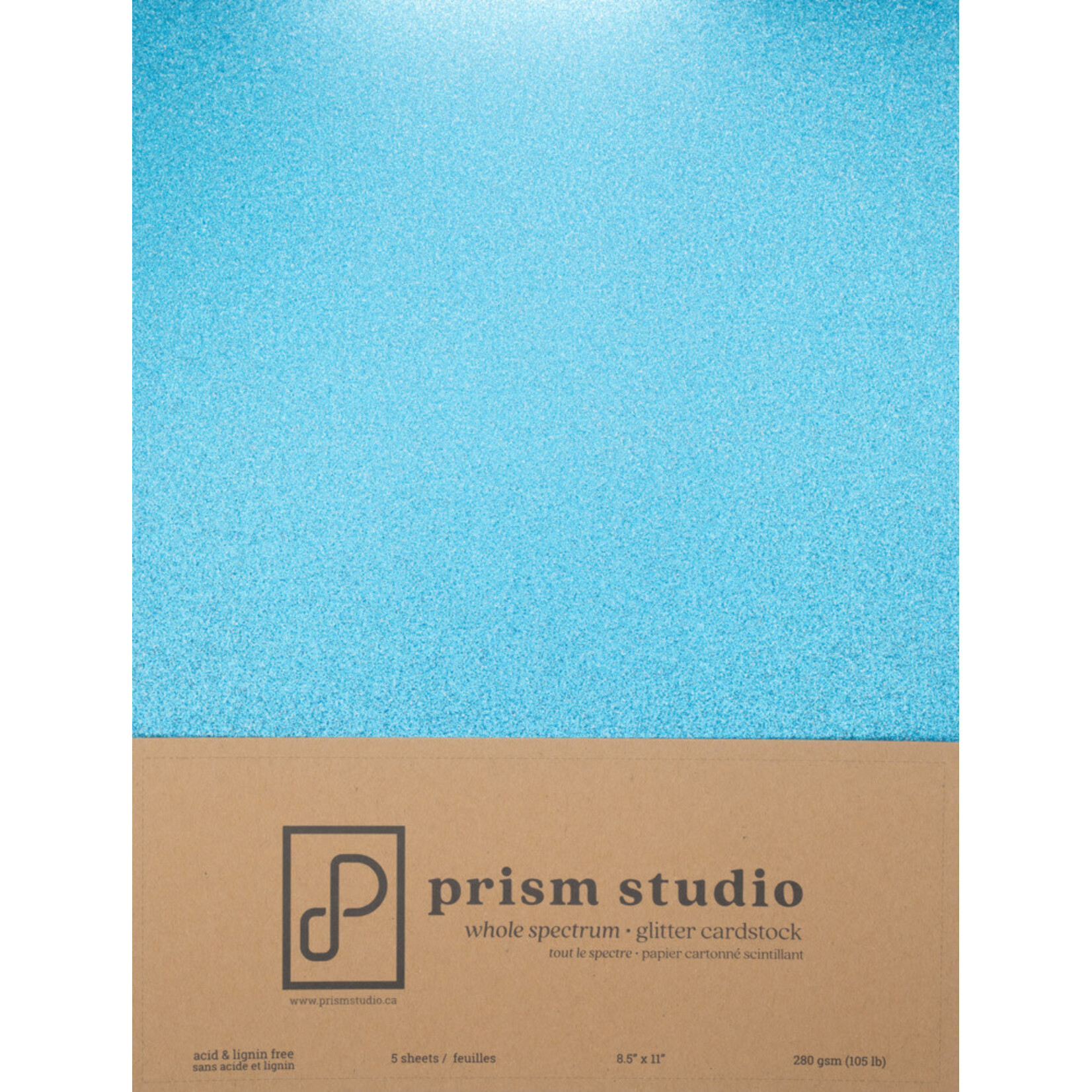 8.5X11 Whole Spectrum Glitter Cardstock, Tanzanite (5 sheets)