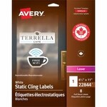 Avery Printable Static Cling Labels 22844 - 8-1/2 x 11 - 1/Sheet - 8/Pack