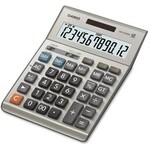 Casio CALCULATOR - DESKTOP CASIO DM-1200BM SOLAR/BATTERY - 12 DIGIT - EXTRA LARGE DISPLAY - METAL