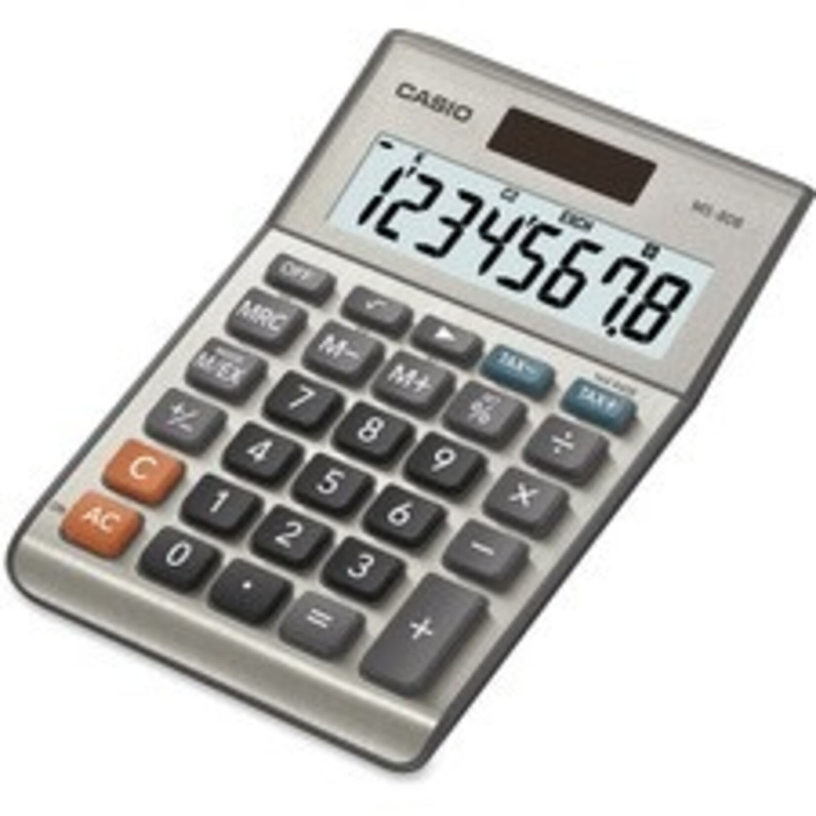 Casio CALCULATOR - DESKTOP CASIO MS80 - SOLAR/BATTERY POWER - 8 DIGITS