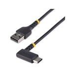 Startech STARTECH 6.6ft (2m) USB-A to USB-C Fast Charging Cable, Rugged, Right-Angled
