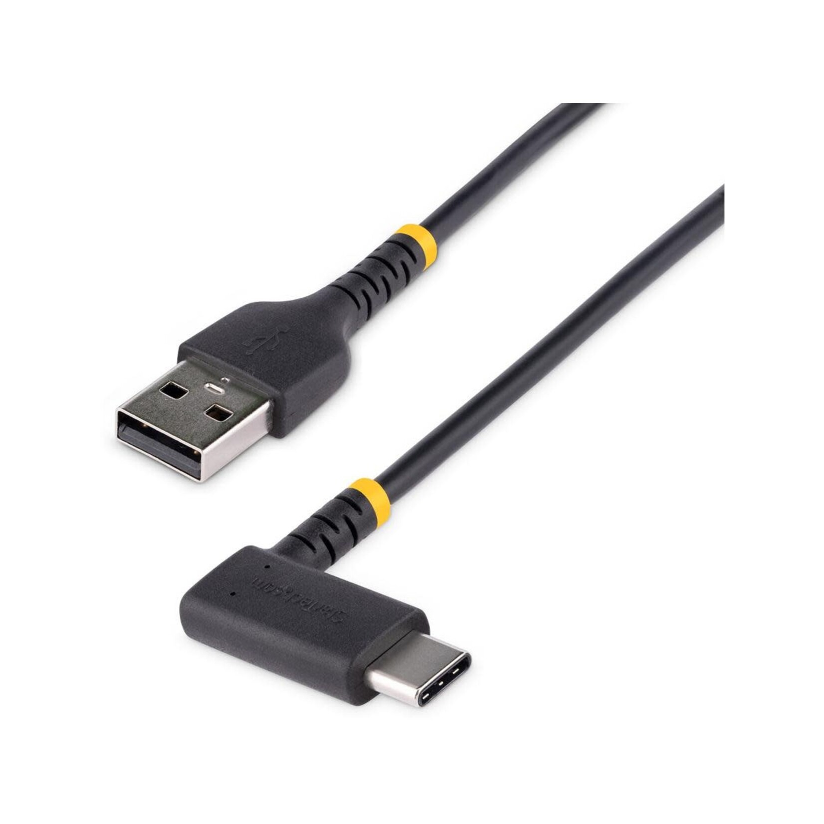 Startech STARTECH 6.6ft (2m) USB-A to USB-C Fast Charging Cable, Rugged, Right-Angled