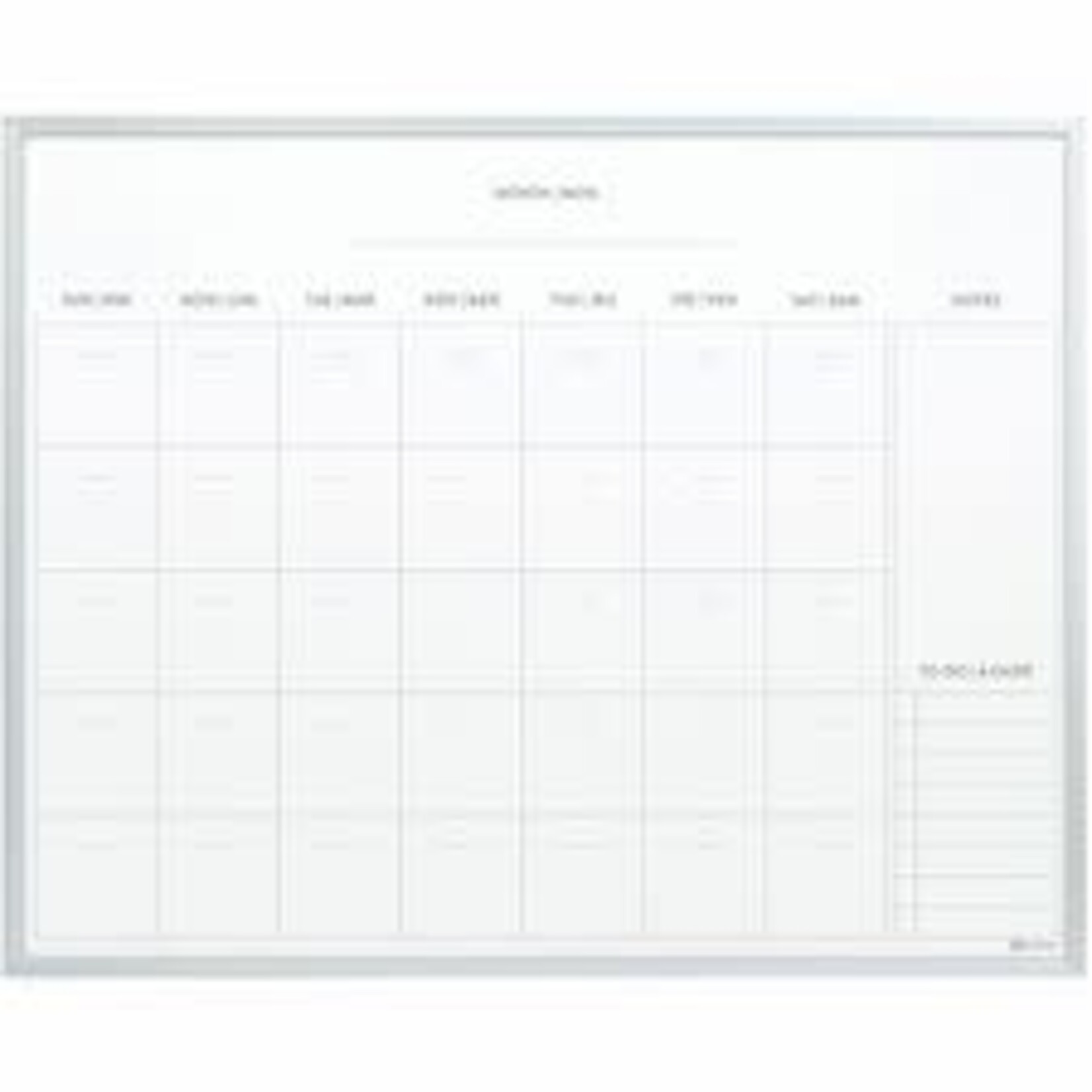 Quartet QUARTET 20" x 16" ALUMINUM FRAME DRY ERASE CALENDAR