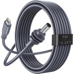 Starlink Mini Cable - USB C to DC Power Cable 16AWG USB Type-C Charging Cord for Star Link Mini with 60W PD for Reliable Indoor and Outdoor Waterproof (5M/16.4FT)