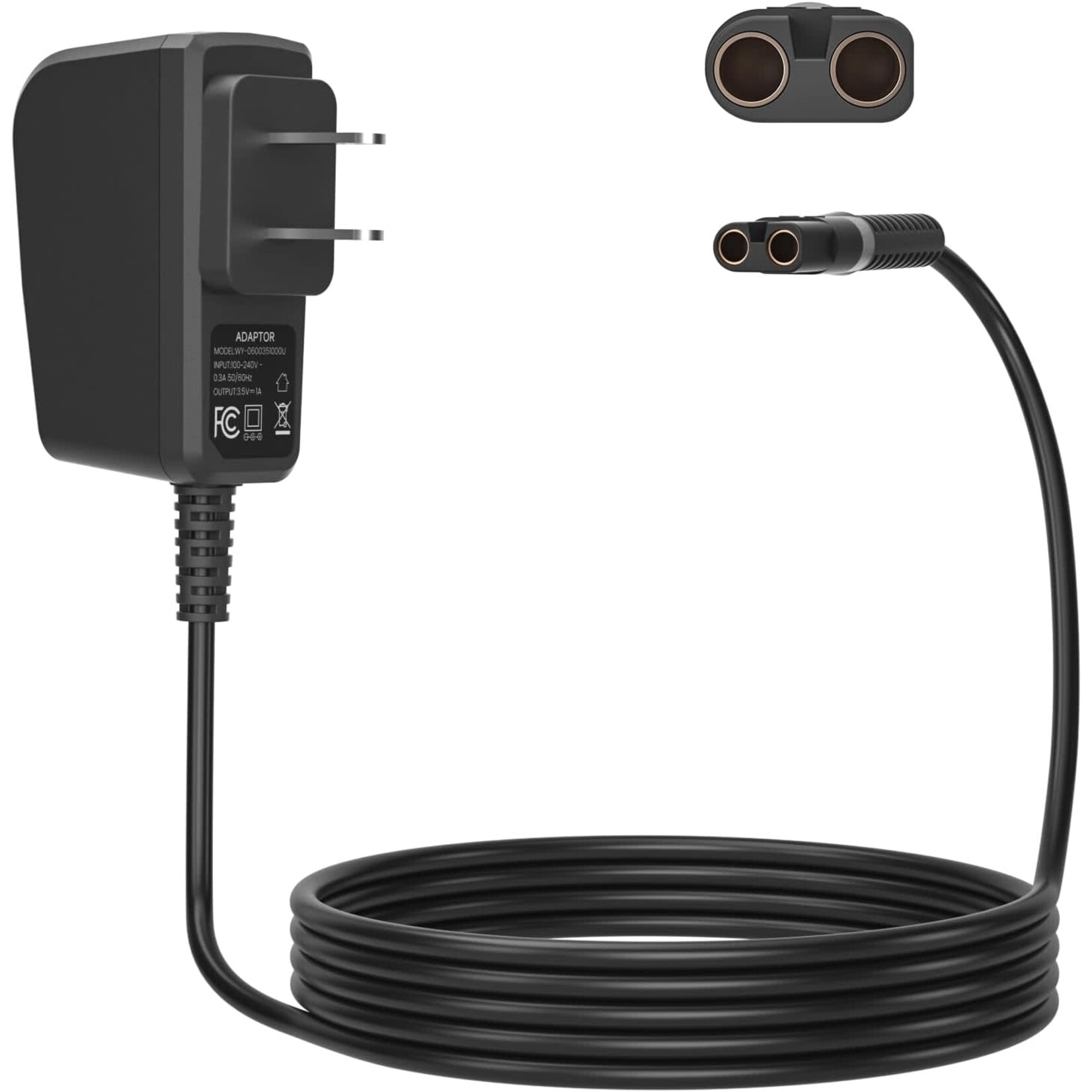 Auspow 3.5V Charger for Wahl 9649 Cordless Hair Clipper & Trimmer | 3.5V replacement charger