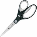 Acme United SCISSORS-KLEENEARTH 8'' STRAIGHT SOFT HANDLE, BLACK