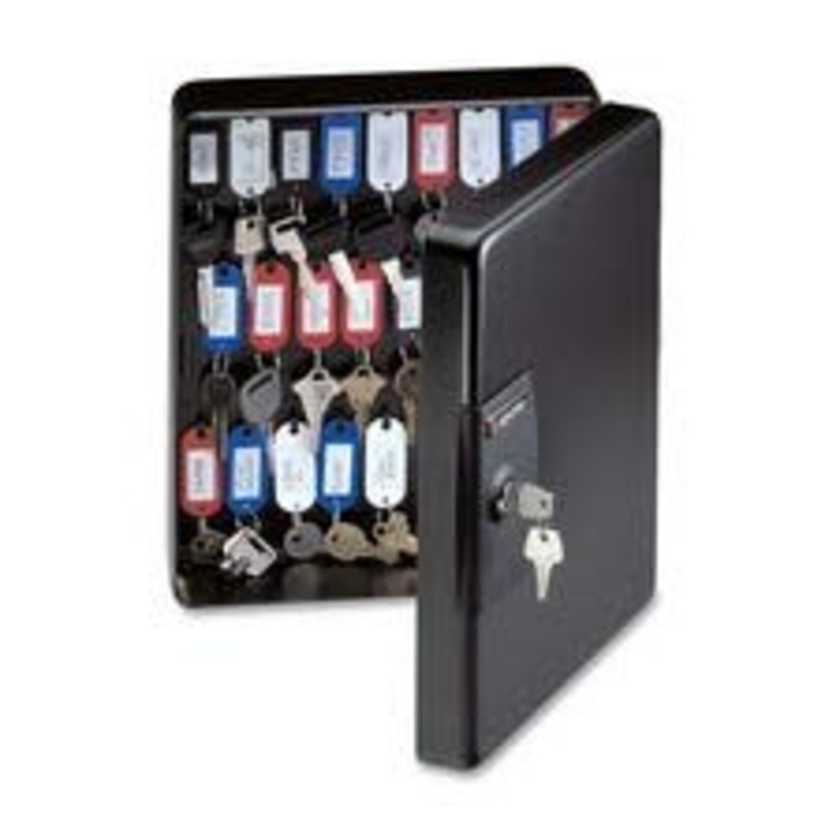 Sentry MEDIUM SAFE KEY BOX - SENTRY - 9.44" X  3.88" X  11.81" - KEY TAGS/LABELS - BLACK - ENAMEL