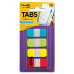 3M INDEX TABS - POST-IT - DURABLE FILING - WRITE ON TABS - ASST COLORS