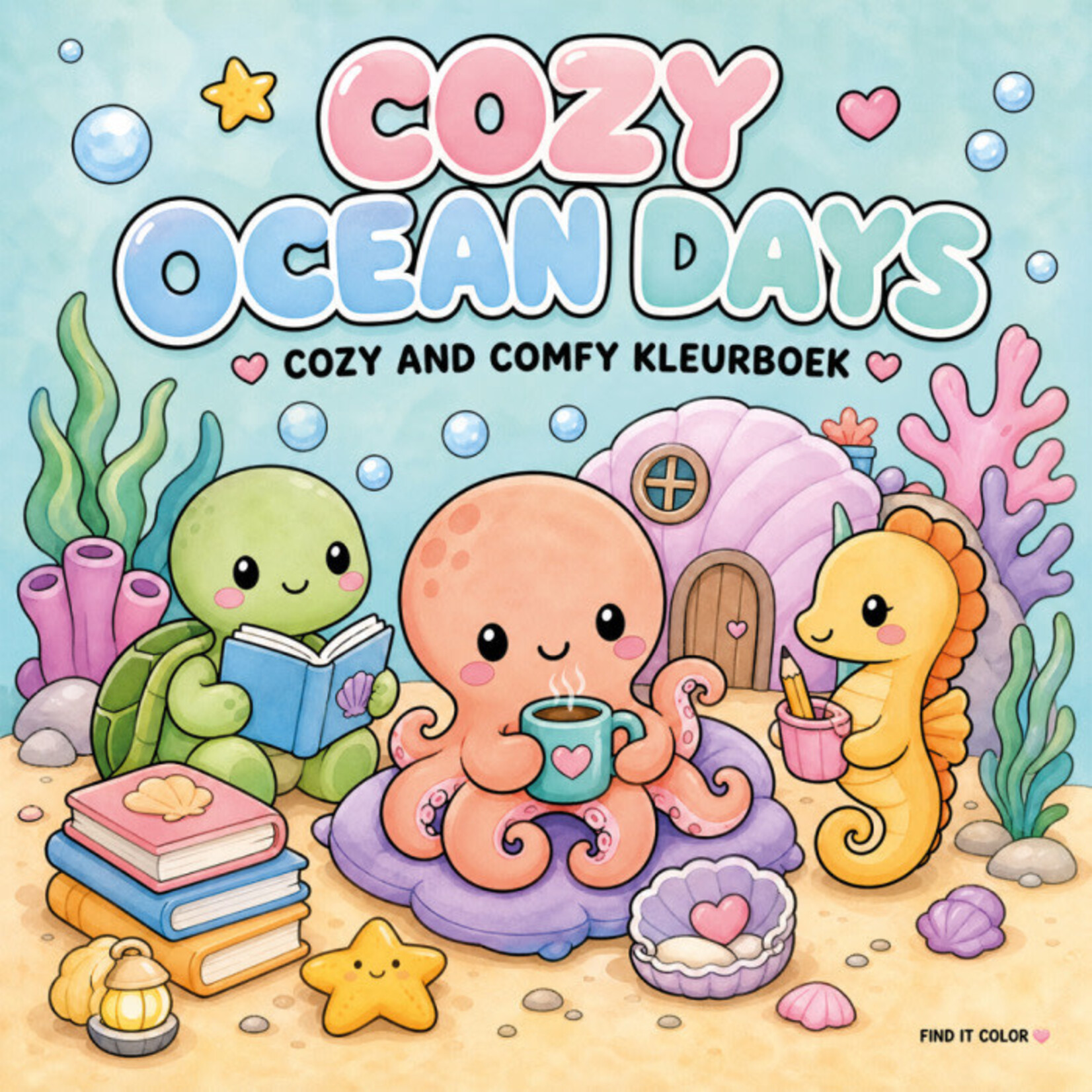 Coloring Book, Cozy Ocean Days