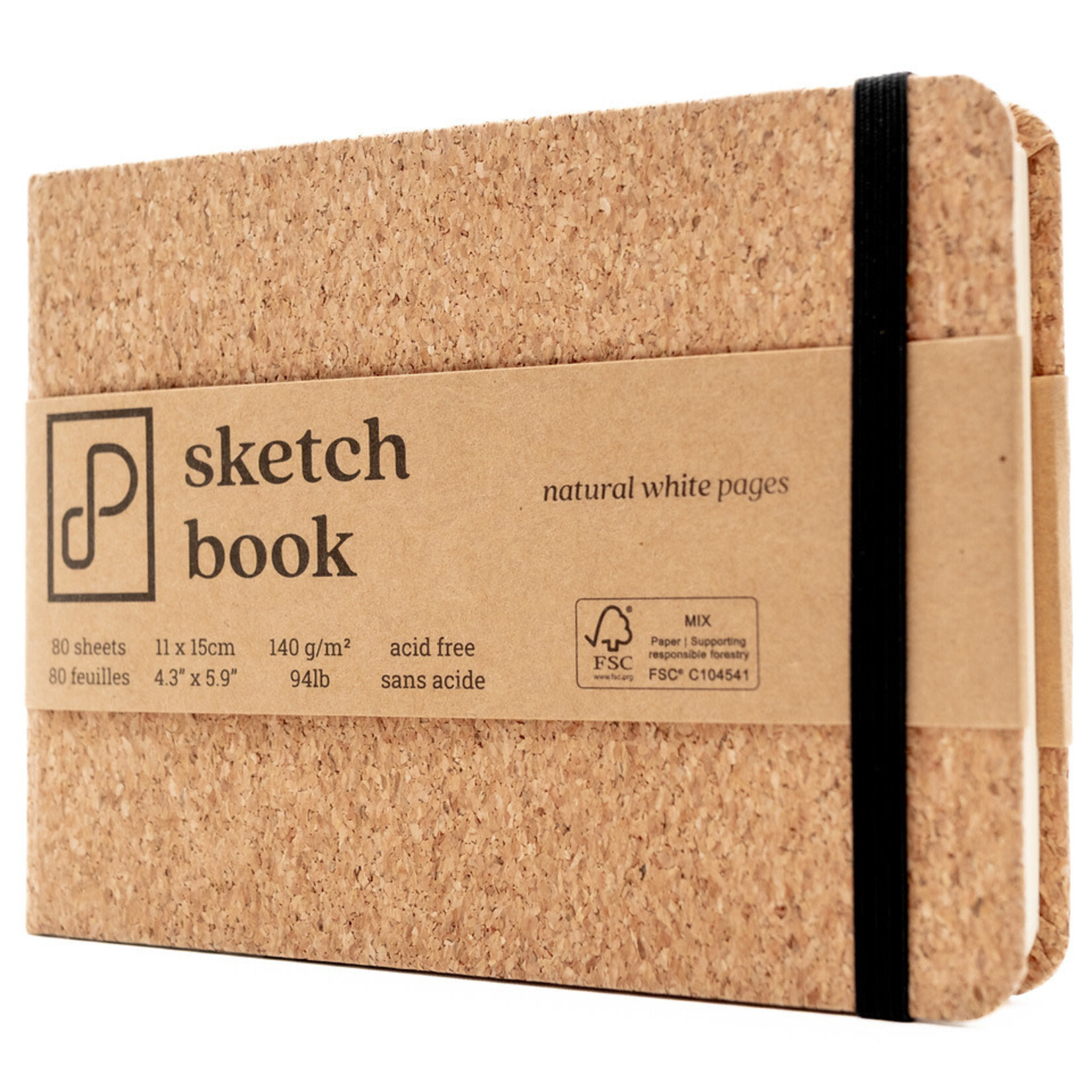 Sketch Book, 11cm x 15cm, Natural White Pages