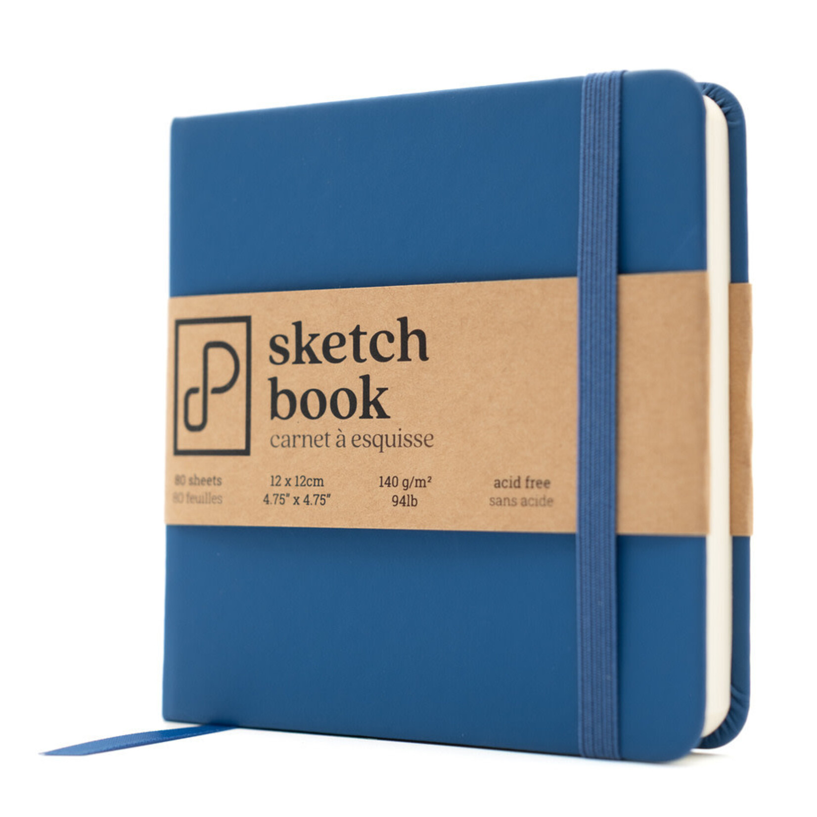 Sketch Book, 12cm x 12cm, Yellow Velvet