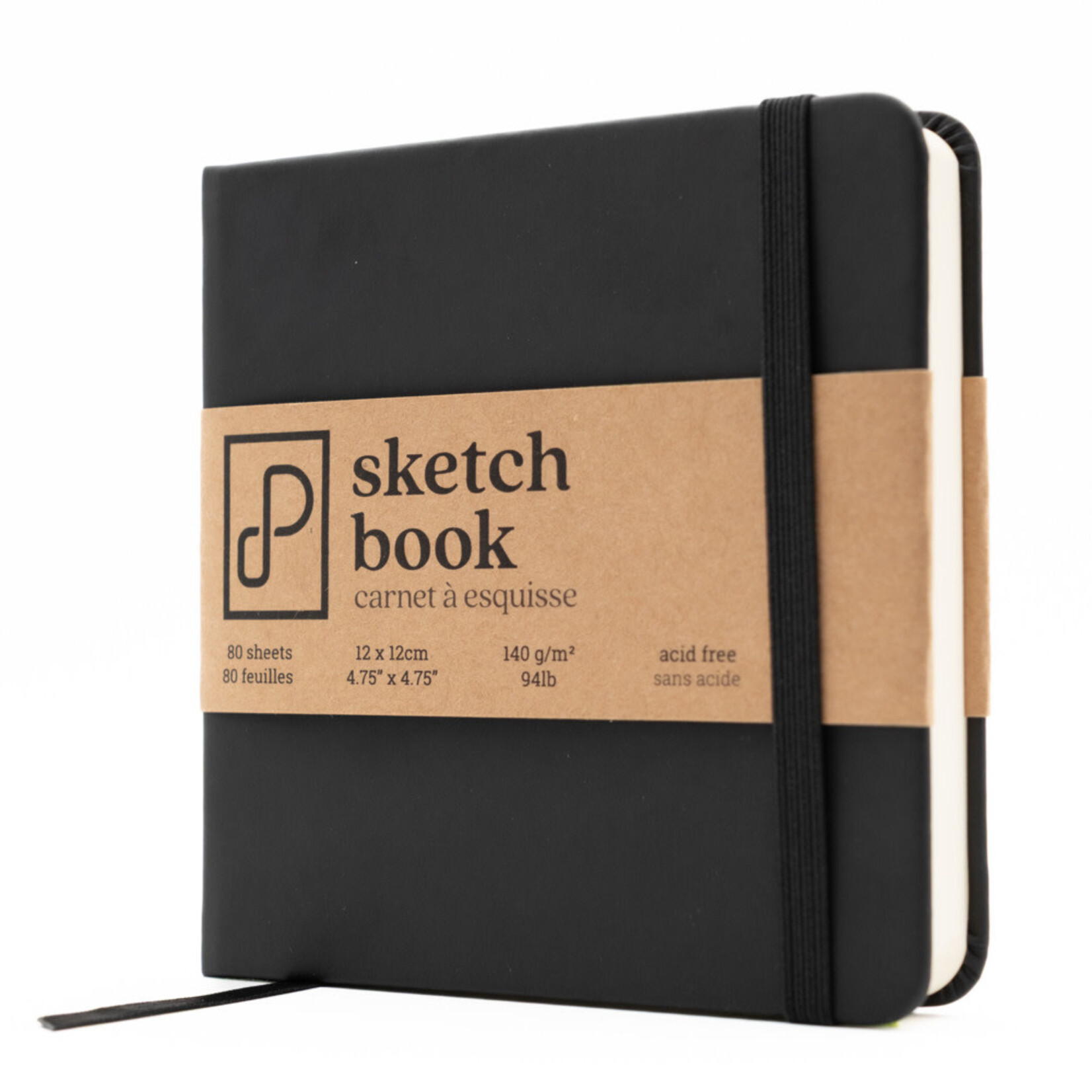 Sketch Book, 12cm x 12cm - Tuxedo Black