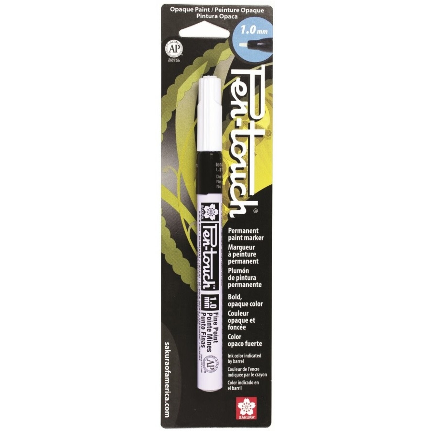 Pentouch Marker, Fine 1.0mm - Black (Blister Card)