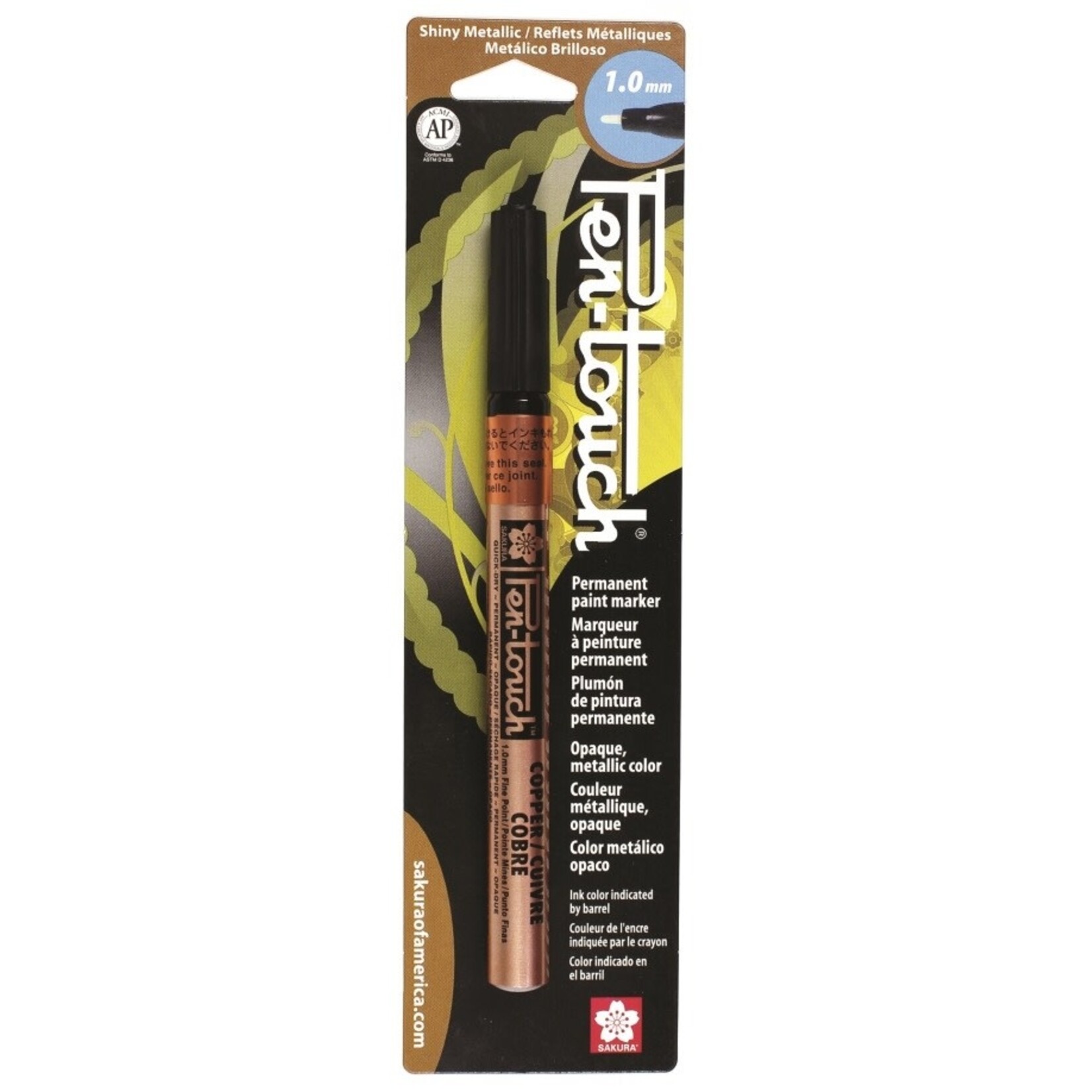 Pentouch Marker, Fine 1.0mm - Copper (Blister Card)