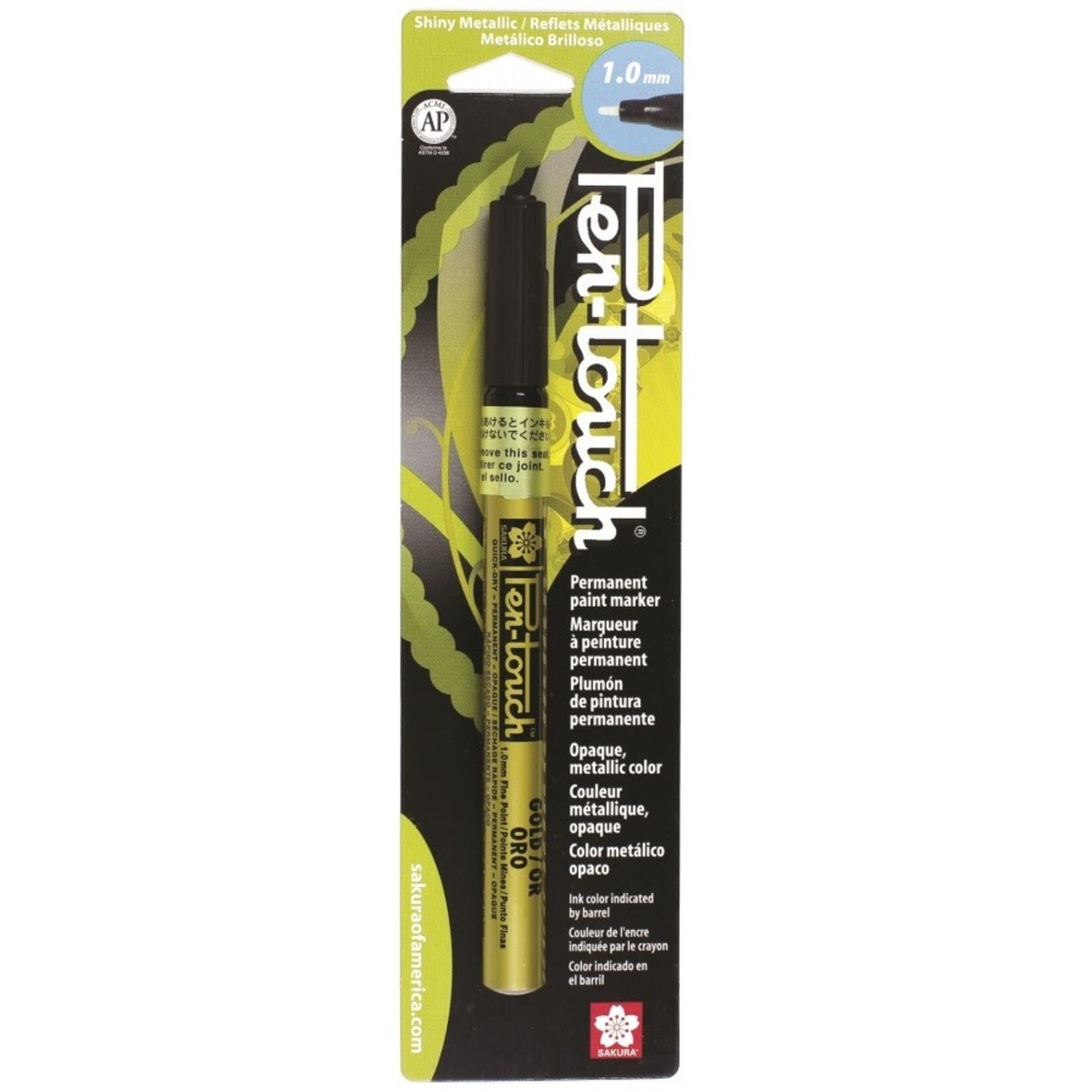 Pentouch Marker, Fine 1.0mm - Gold (Blister Card)