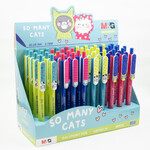 So Many Cats Retractable Ballpoint Pen Jumbo Clip Printing - 0.7mm
