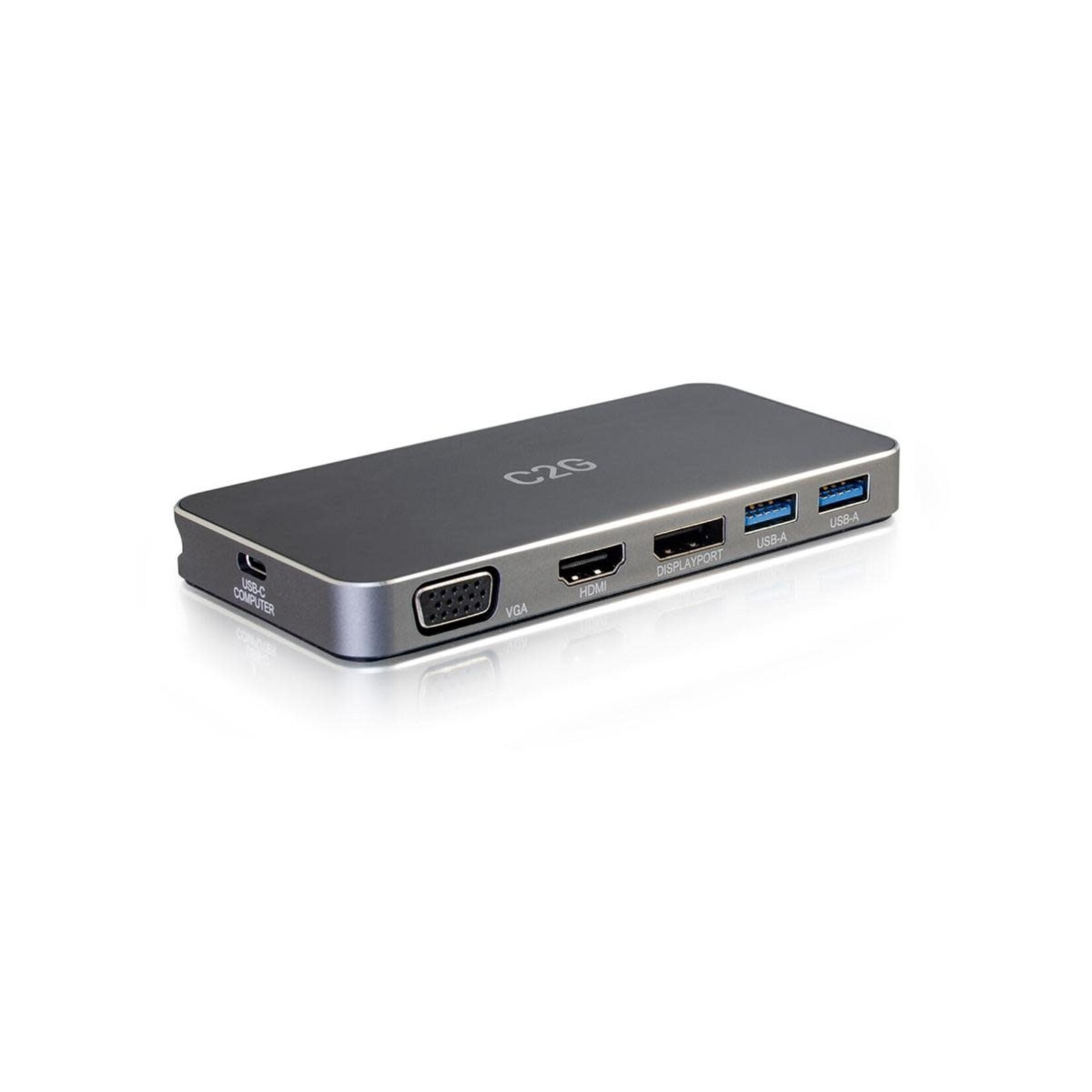 C2G C2G USB C Dual Display Dock with HDMI, DisplayPort, VGA & Power Delivery