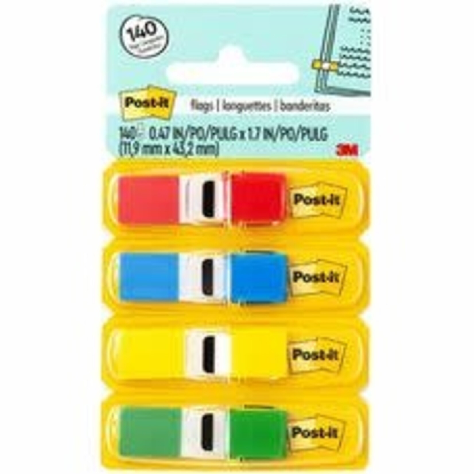 Post-it FLAGS-POST-IT, MINI PLAIN REGULAR