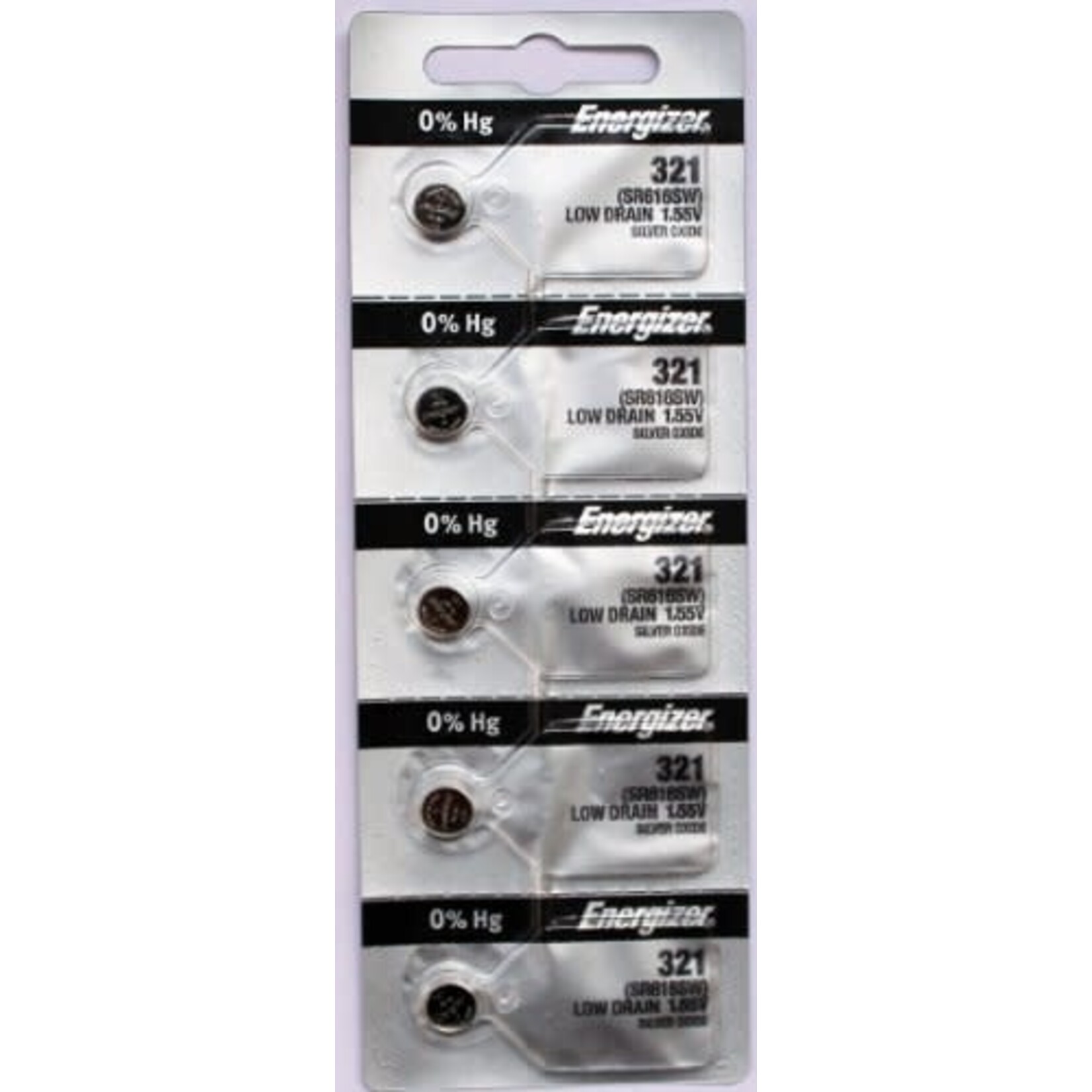 Energizer Energizer 321 SR616SW Silver Oxide 1.55V Coin Cell Battery - 5 pack