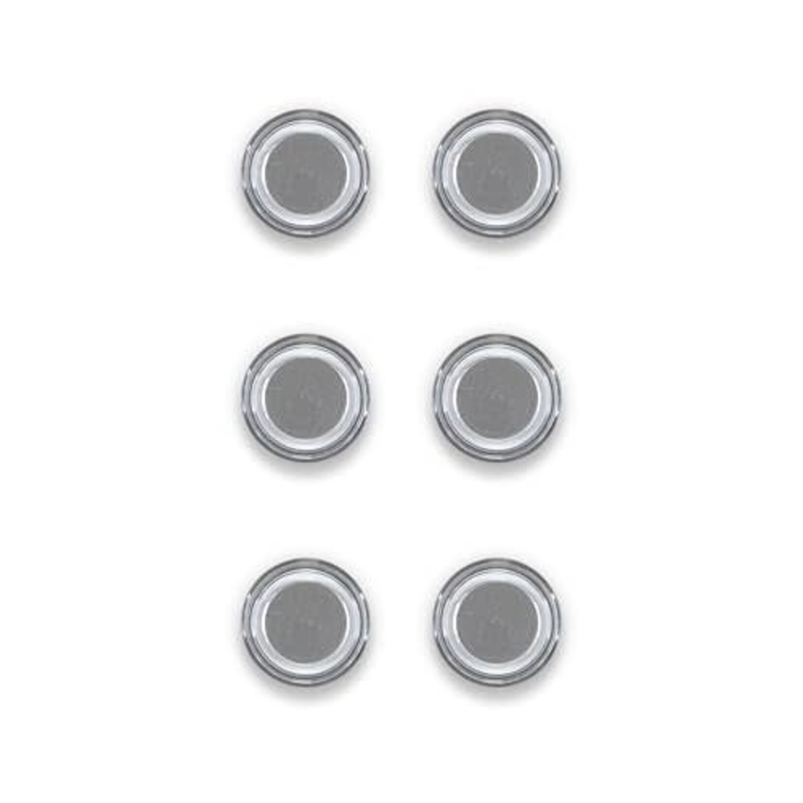 Quartet Quartet Round Magnets for Whiteboard/Dry-Erase Board, Transparent, 6-Pack