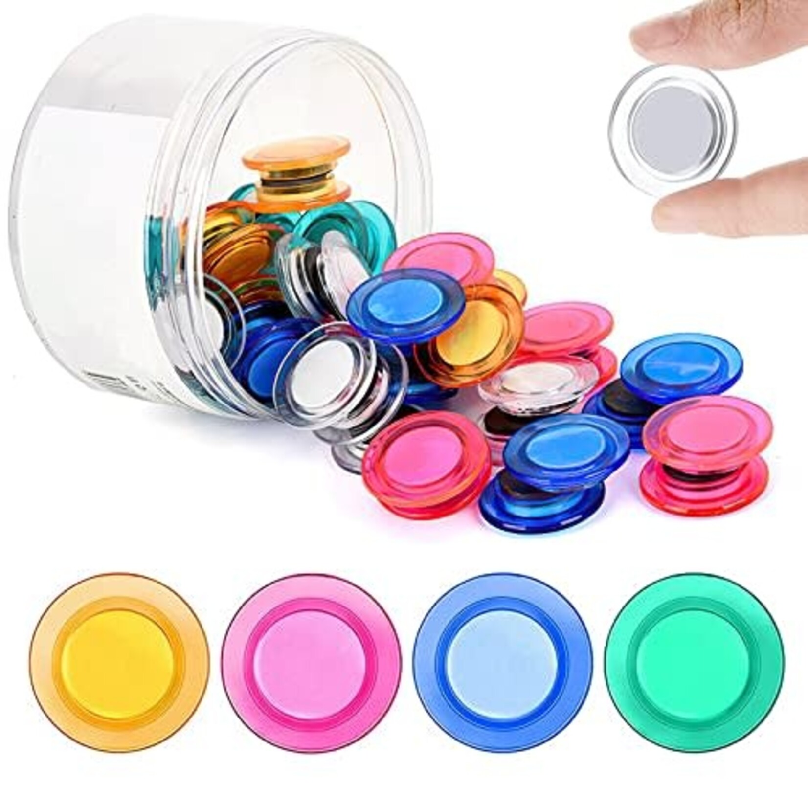 Office Colored Magnets, Colorful Whiteboard Magnets, 10pcs Notice Board for School Home, 33mm