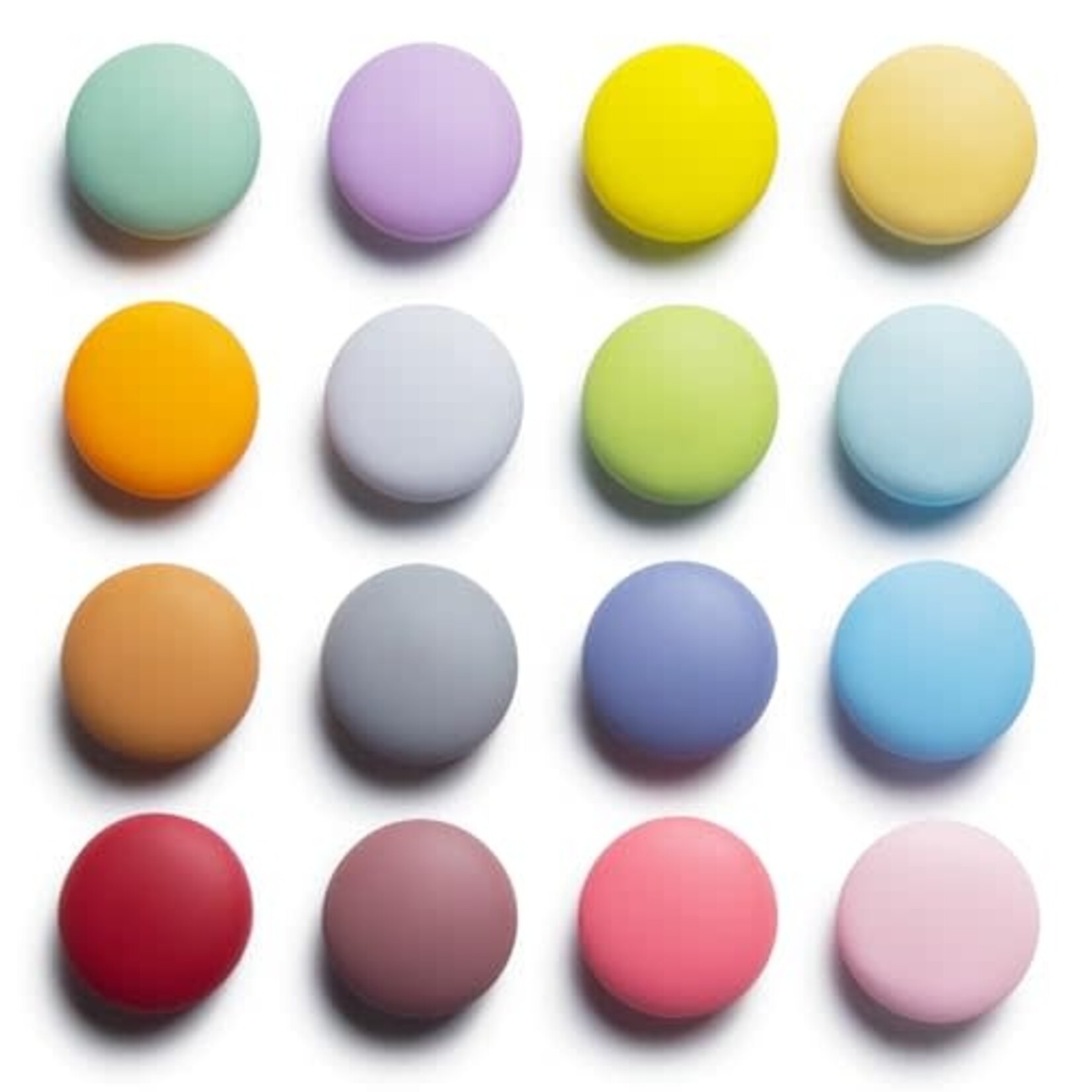 Matte Morandi Decorative Fridge Magnets - 16 Pack