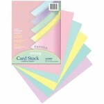 Pacon Corporation CARD STOCK - LETTER, 65 LB - PASTEL ASSORTED COLOR - 100 PK