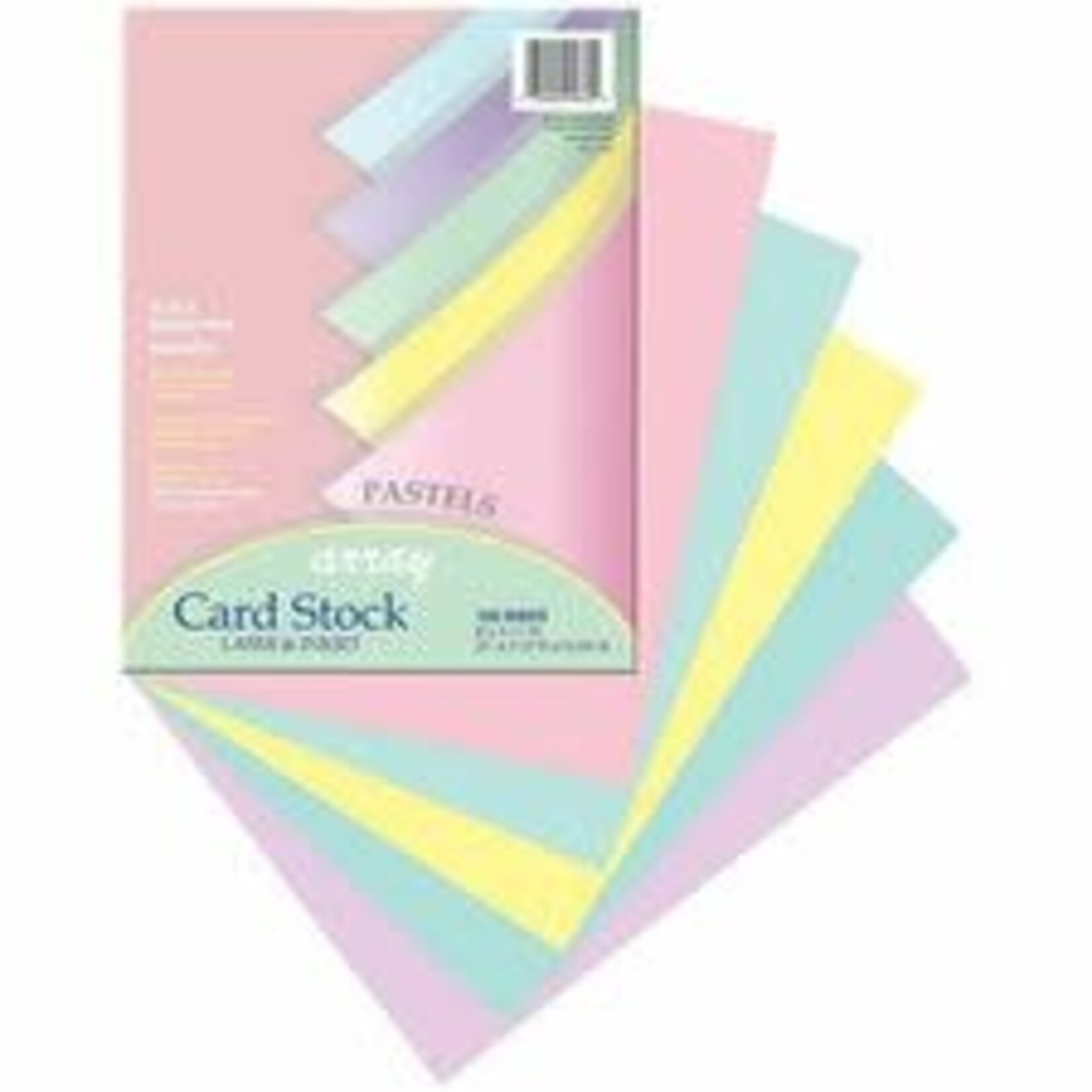 Pacon Corporation CARD STOCK - LETTER, 65 LB - PASTEL ASSORTED COLOR - 100 PK