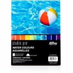 ACCO Brands CARD STOCK -HILROY STUDIO PRO WATER COLOURS - 8.5 X 11, 50 PK - ASST COLOURS
