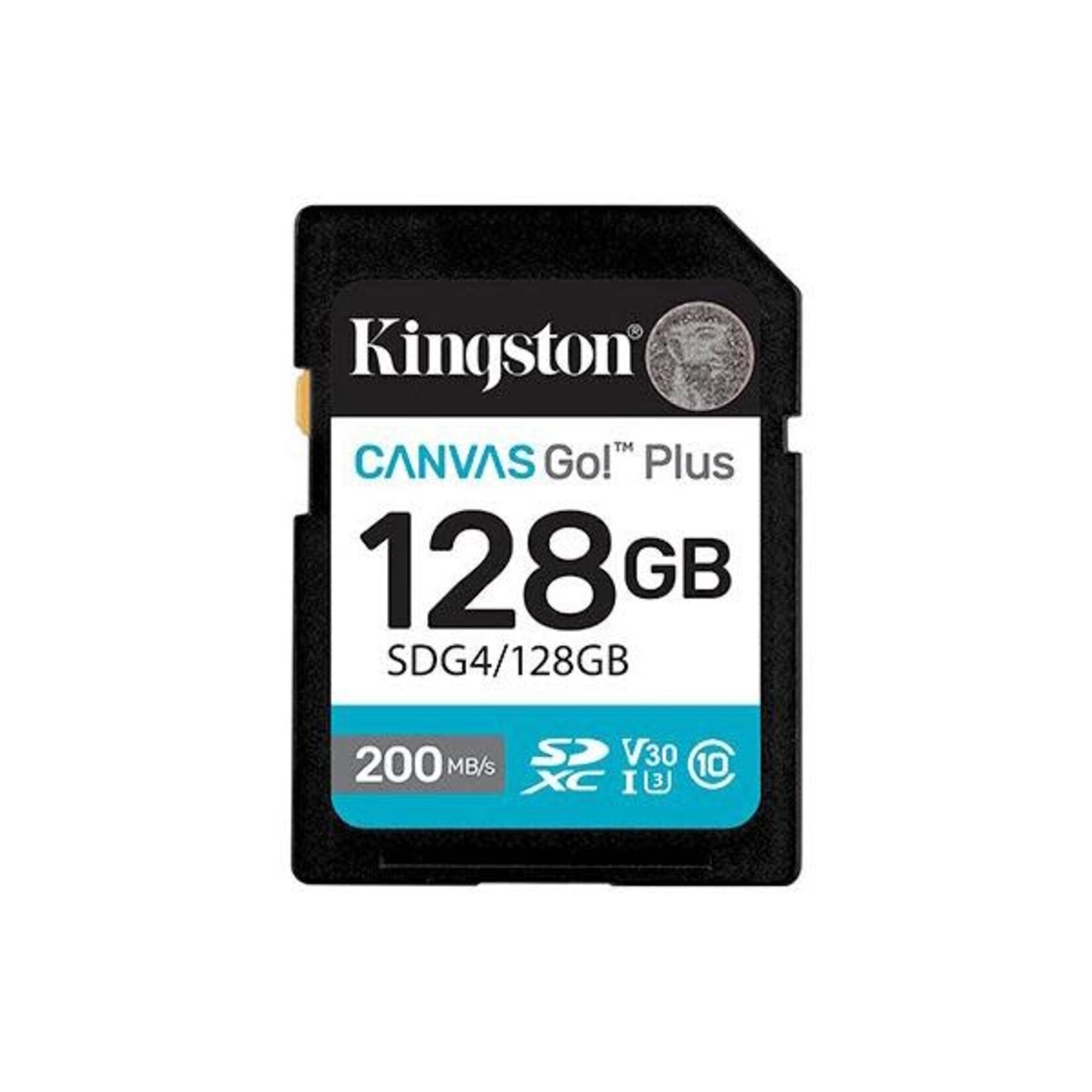 Kingston KINGSTON 128GB SDXC CANVAS GO PLUS GEN4 200MB/S C10 UHS-I U3 V30