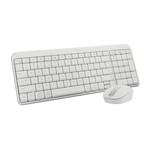 Logitech MK250 Bluetooth Wireless Mouse and Keyboard Combo - QWERTY - Mechanical - Wireless - Bluetooth - Off-White
