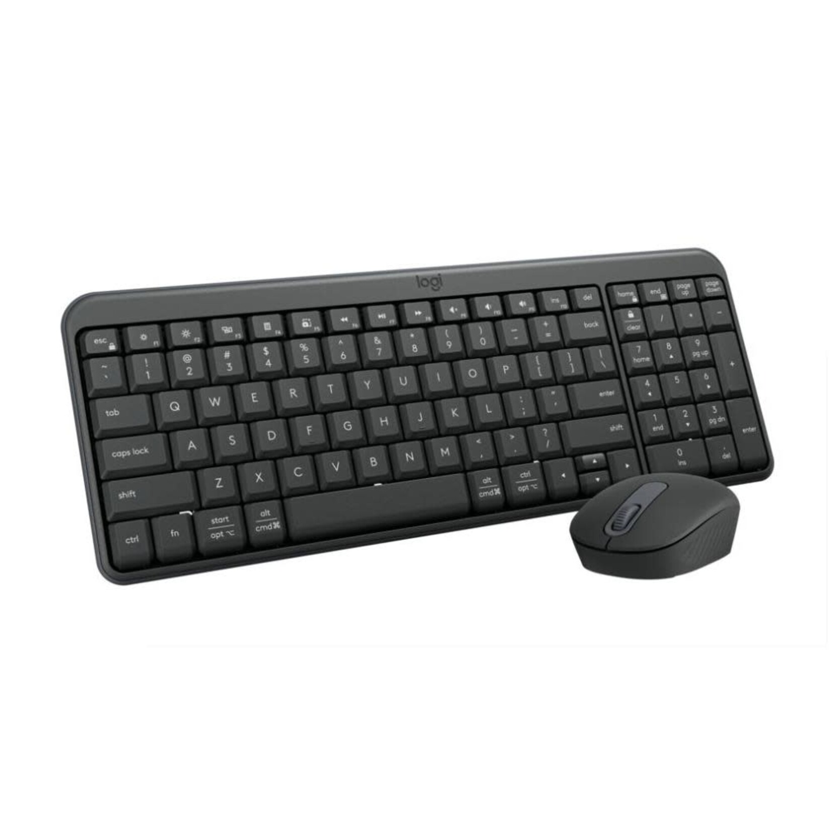 Logitech MK250 Bluetooth Wireless Mouse and Keyboard Combo - QWERTY - Mechanical - Wireless - Bluetooth - Graphite