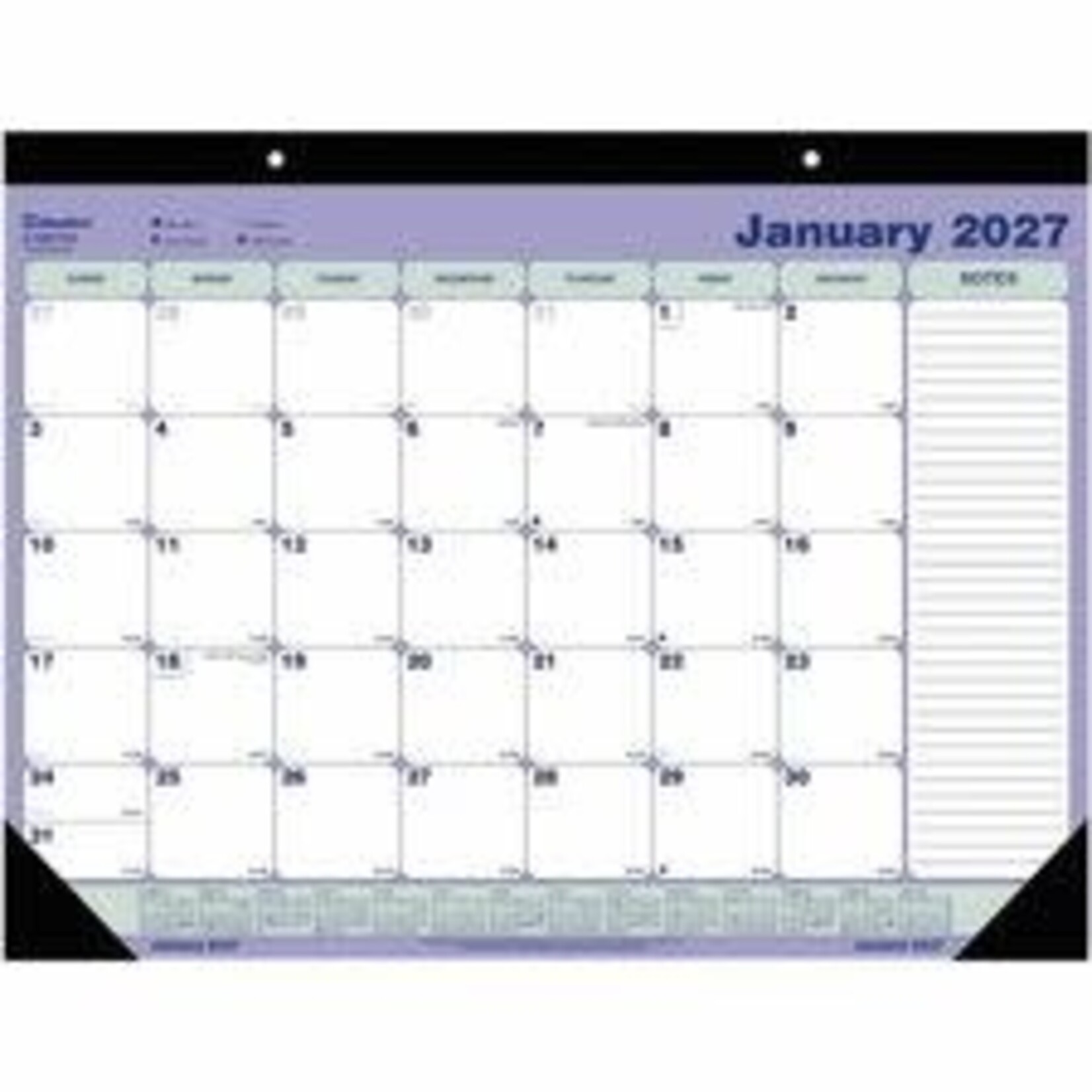 Blueline BLUELINE MONTHLY DESK PAD CALENDAR, 21-1/4" x 16" - ENGLISH 2027