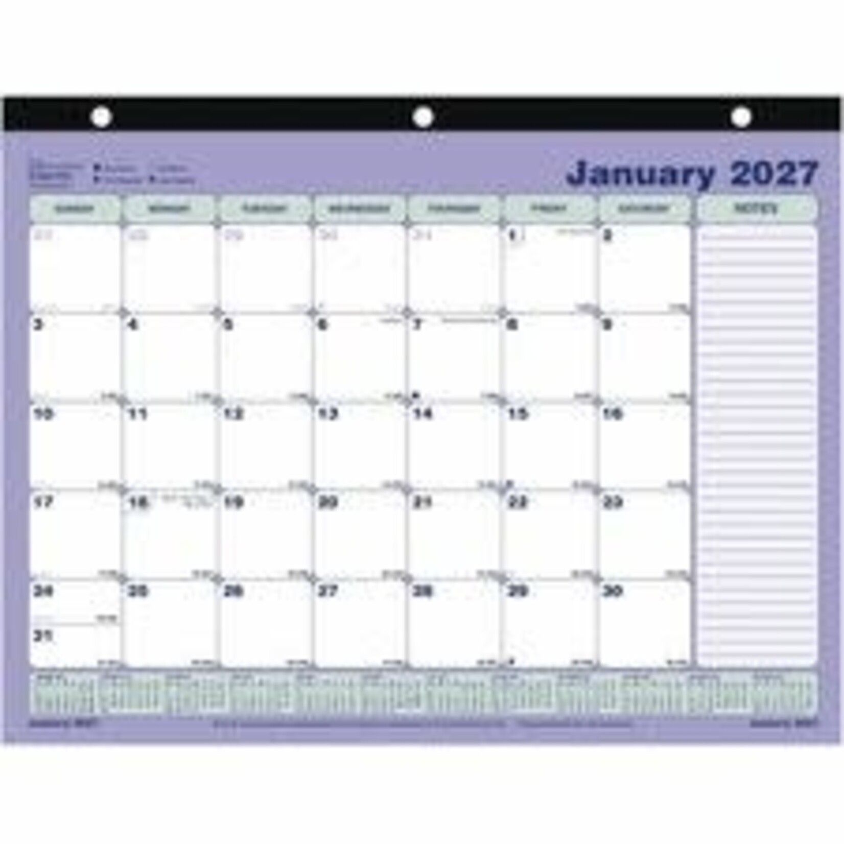 BROWNLINE MONTHLY DESK PAD CALENDAR, 8.5 X 11 - ENGLISH 2027