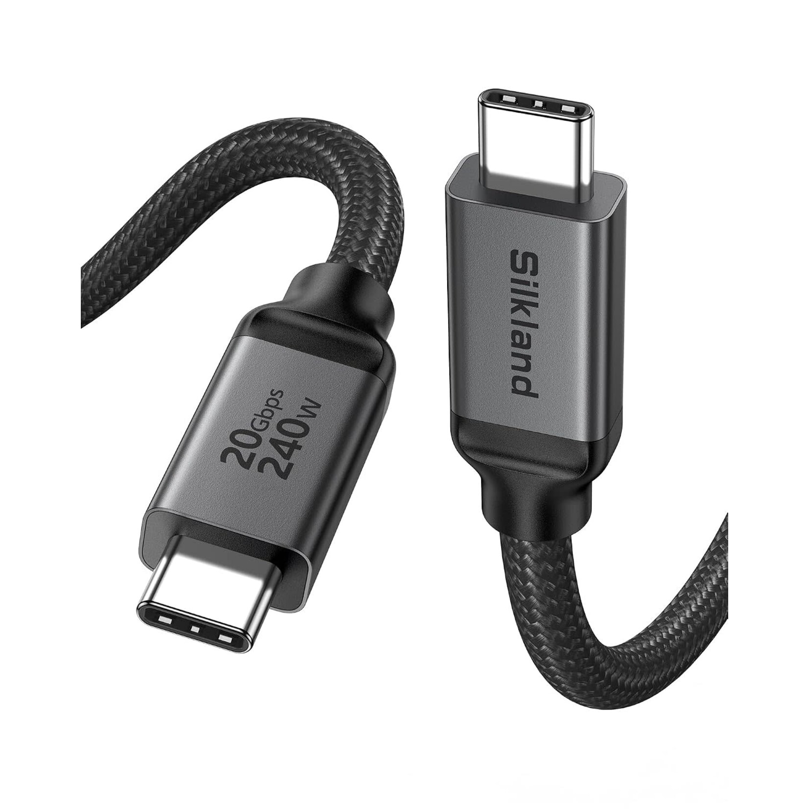 Silkland USB 4 Cable Long, 20Gbps Data Transfer, 5K/4K@60Hz, 240W,16.5FT/5M
