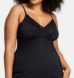 Bust Support Chemise In Black - Montelle
