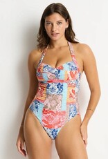 Sea Level SL Coco Island Twist Front Halter Swimsuit