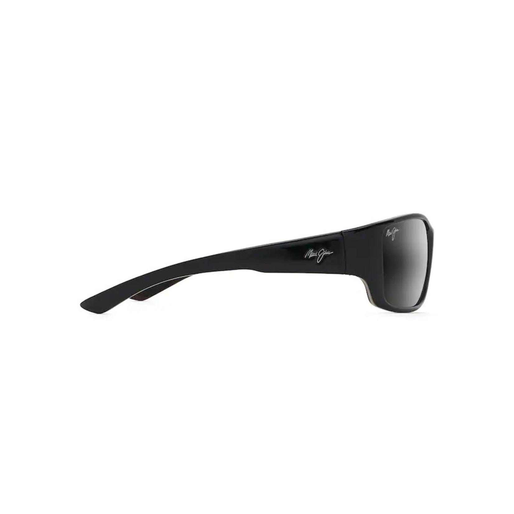 Maui Jim Local Kine Polarized Sunglasses in Black/Grey/Maroon