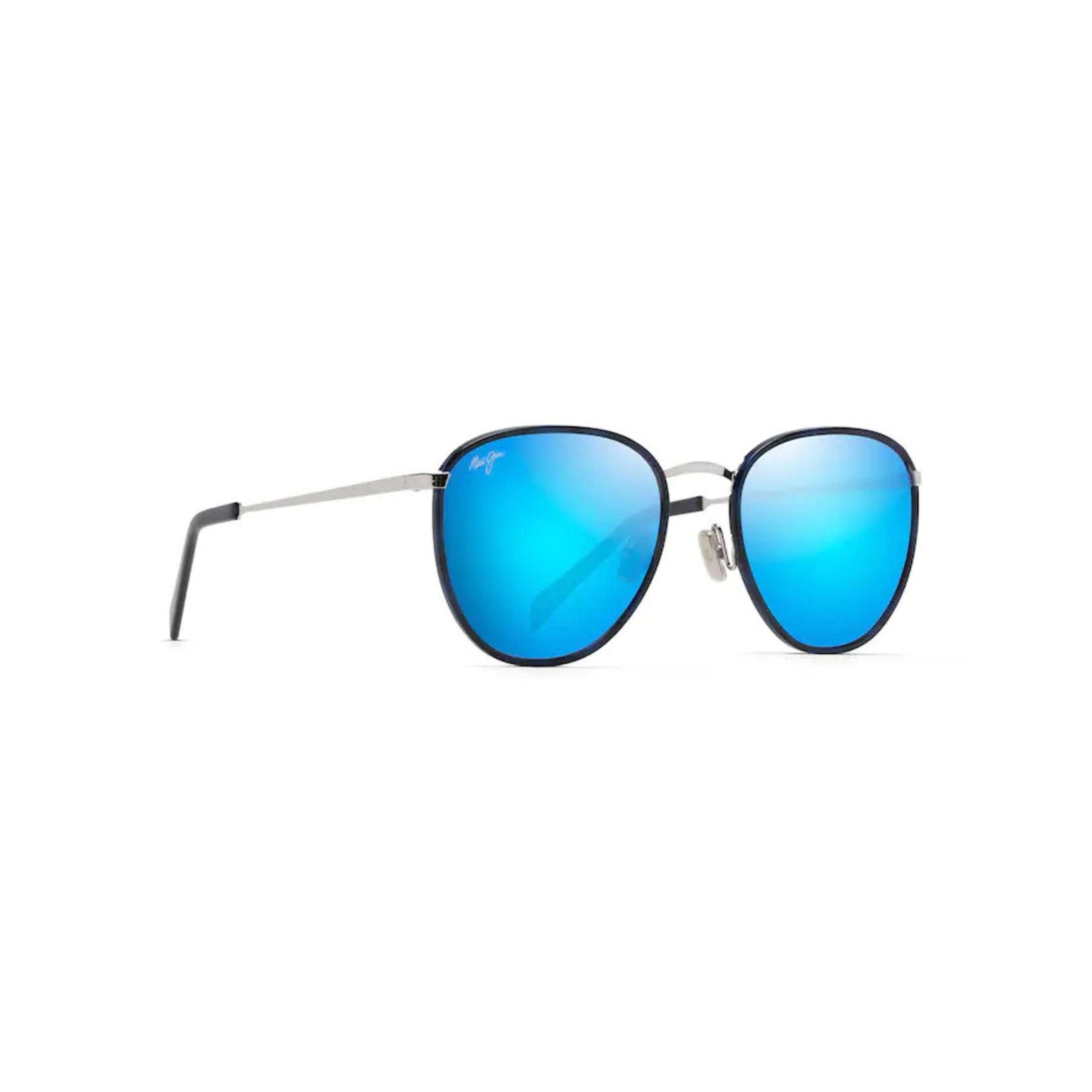 Maui Jim Noni Polarized Sunglasses in Silver Navy
