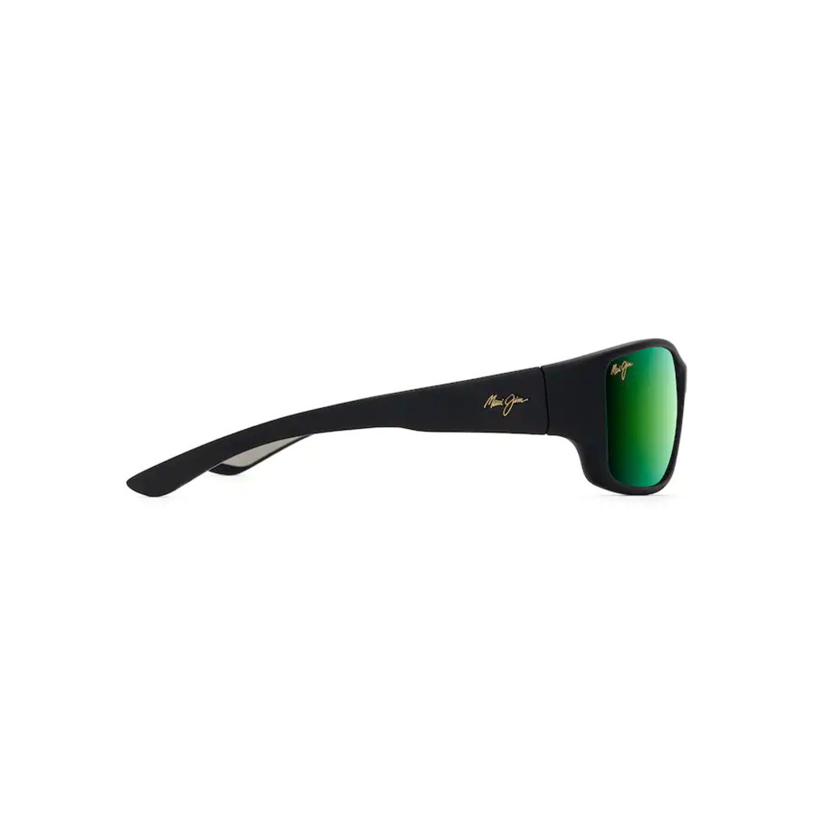 Maui Jim Local Kine Polarized Sunglasses in Black and Transparent Green