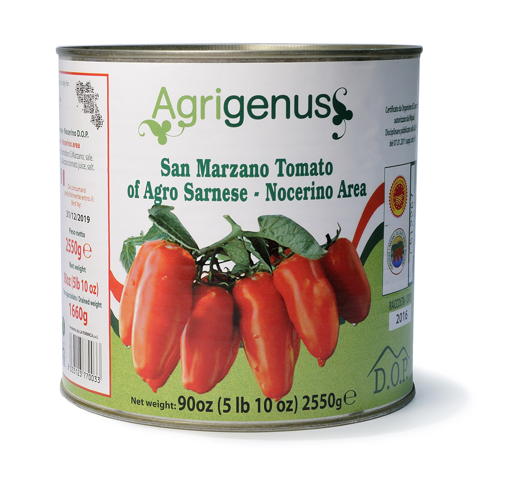 Agrigenus Peeled San Marzano tomatoes D.O.P. 2550g