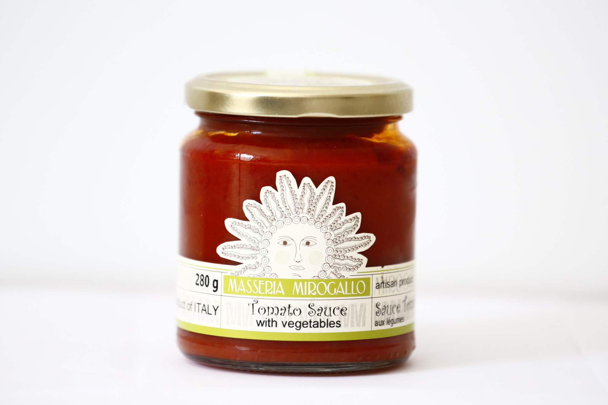 Masseria Mirogallo Sauce Tomates - Légumes 280g