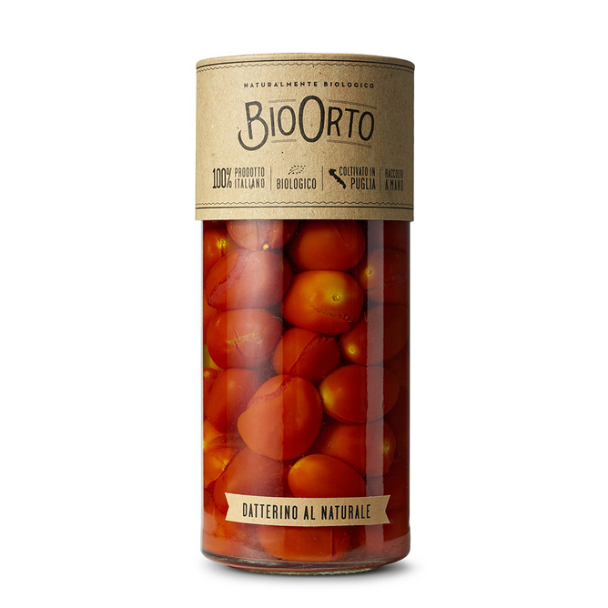 Bio Orto "Bio Orto" Organic Tomat Datterino Rouge/Red Cherry Tomatoes 6/580ml