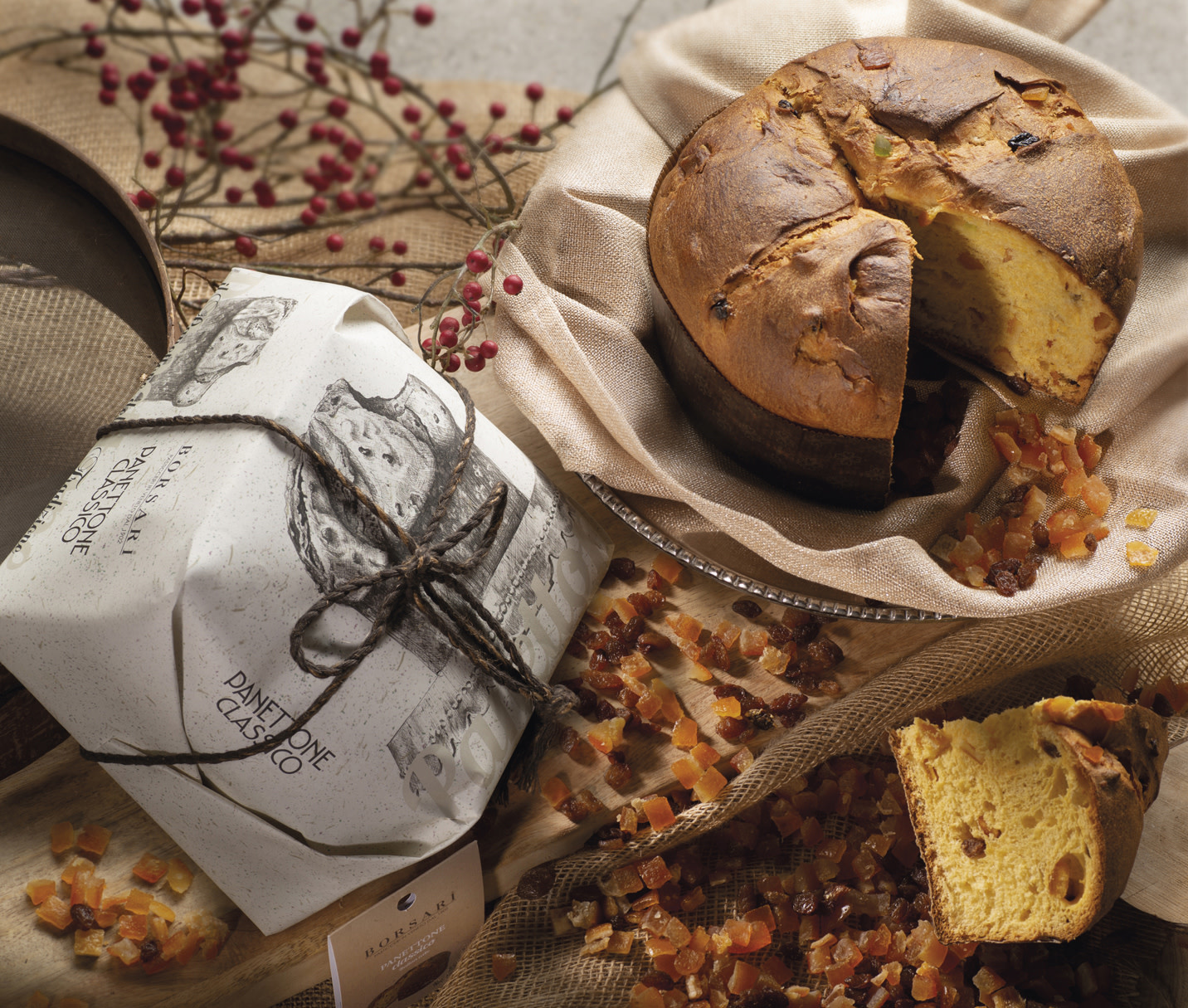 Borsari "Borsari" Panettone Traditionnel-  Emballé à la main - 6/1kg