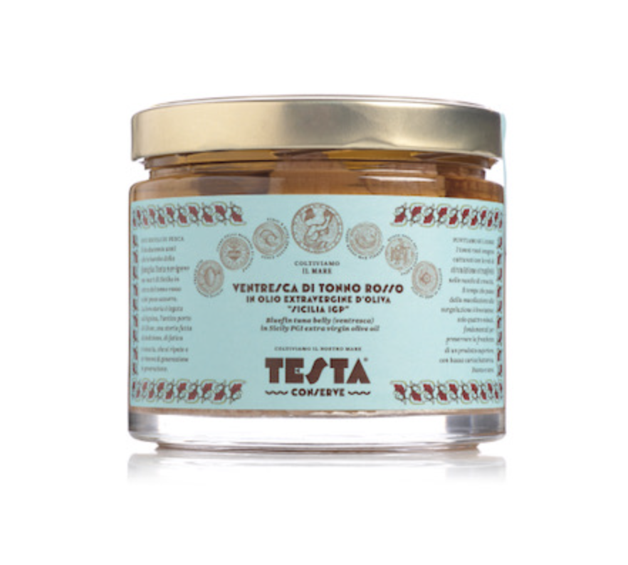 Testa Conserve "Testa" Bluefin Tuna Belly "Ventresca" in Organic sunflower oil 4/620g