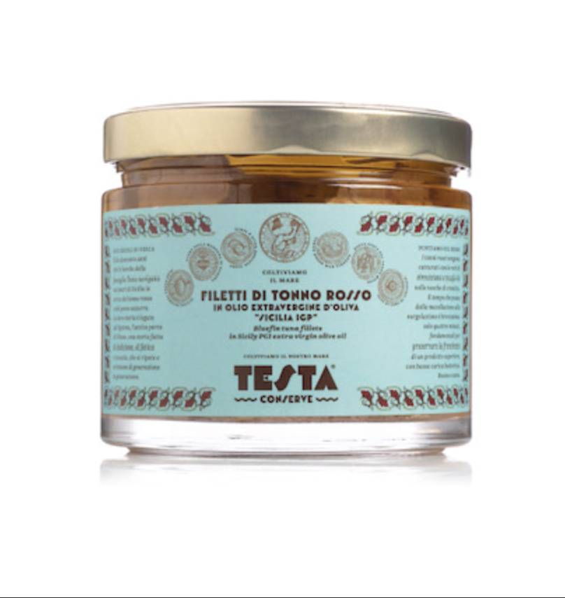 Testa Conserve Bluefin Tuna Fillets in Organic EVOO 4/620g
