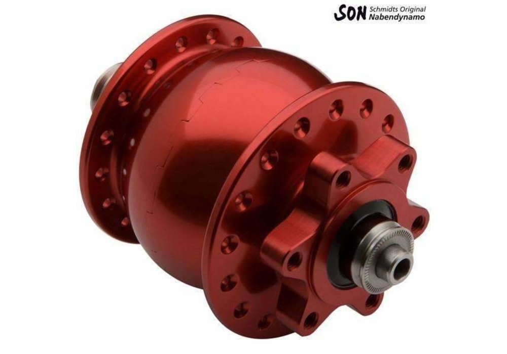 Schmidt SON 28 6-Bolt Disc Dynamo Front Hub - Omafiets