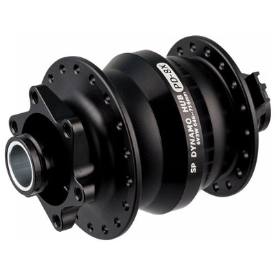 SP PD-8X Dynamo Hub 32 Black - 6 Bolt, 15mm Thru Axle