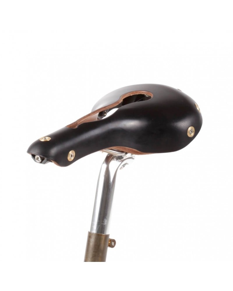 Gilles Berthoud Aspin Open Leather Saddle - Omafiets