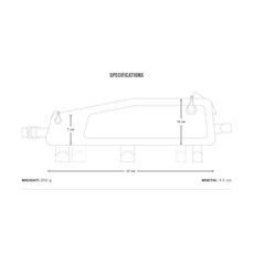 Apidura Apidura Backcountry Long Top Tube Pack 1.8L
